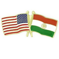 USA & India Flag Pin